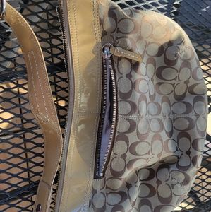 Coach brand purse. Color  Beige